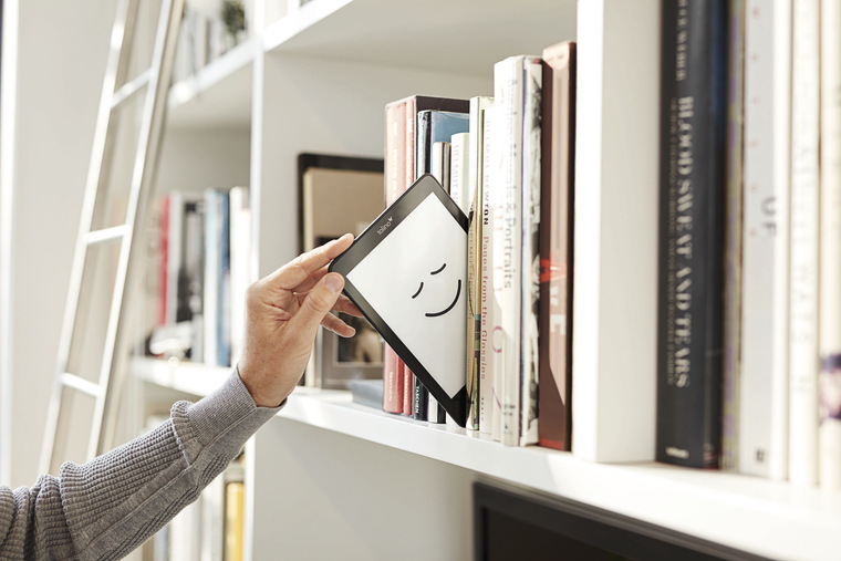 Ebook manuscript draft displayed on tablet with writing notes